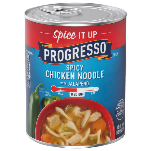 Progresso Soup, Spicy Chicken Noodle with Jalapeno, Medium