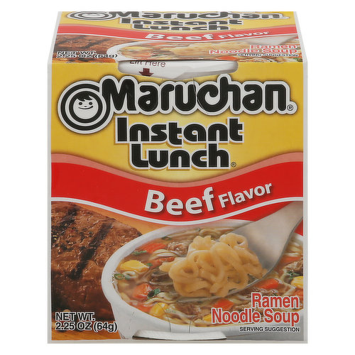 Maruchan Instant Lunch Ramen Noodle Soup, Beef Flavor
