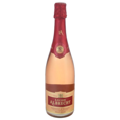 Lucien Albrecht was one of the founding fathers of the Appellation Cremant D’ Alsace. This wine is made exclusively from Pinot Noir. Bright pale pink in color, it reveals beautiful red fruit aromas very fine bubbles and full rounded palate.
