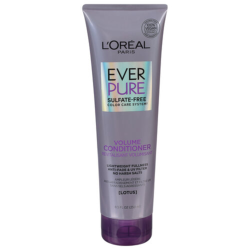 L'Oreal EverPure Conditioner, Sulfate Free, Volume, Lotus