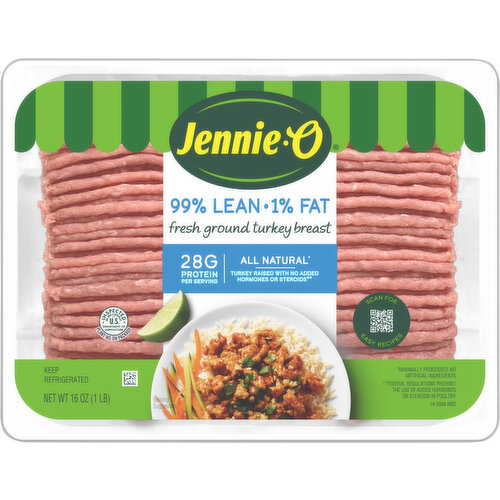 Jennie-O Turkey Breast, Ground, Fresh, 99%/1%, All Natural