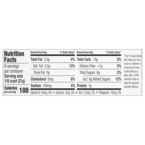 Keebler Ready Crust, Graham, Reduced Fat