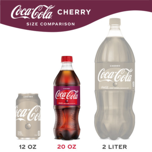 Coca-Cola Cherry Soda Pop, 20 fl oz Bottle