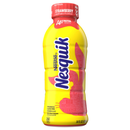 Nesquik Milk, Lowfat, Strawberry