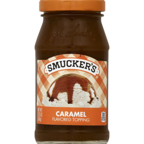 120 calories per 2 tbsp. For delicious recipes & ideas visit - www.smuckers.com. Visit our website for sweet inspirations! smuckers.com. Questions? Comments? Call toll free 1-888-550-9555.