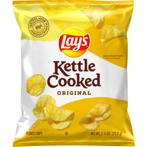 Lay's Potato Chips, Original, Kettle Cooked