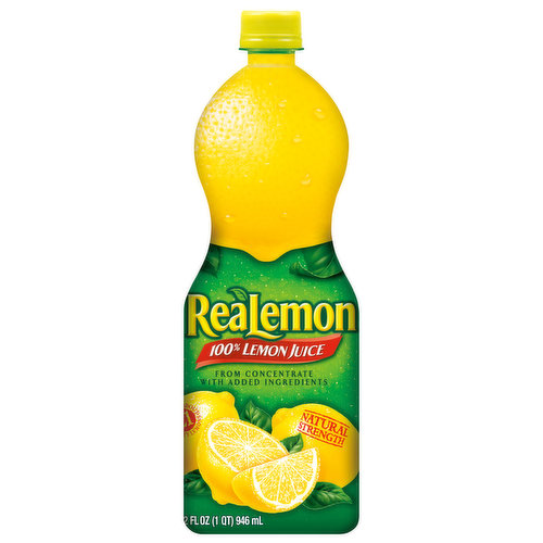 Natural strength. Trusted quality since 1934. Juice of about 21 quality lemons.