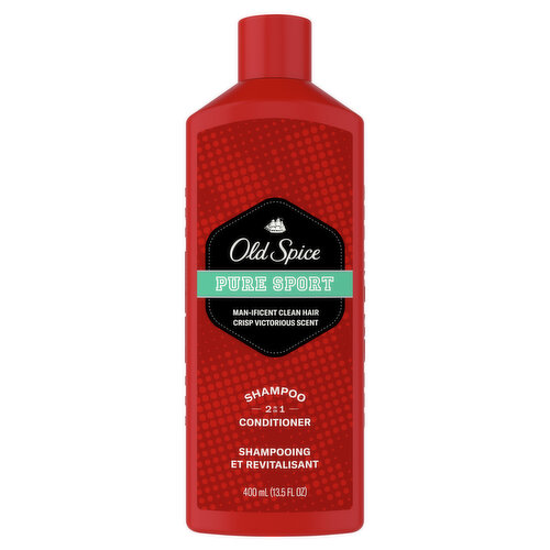 Old Spice Old Spice Pure Sport 2in1 Shampoo and Conditioner for Men, 13.5 fl oz