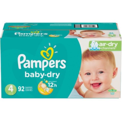 Pampers Baby-dry Diapers Size 4
