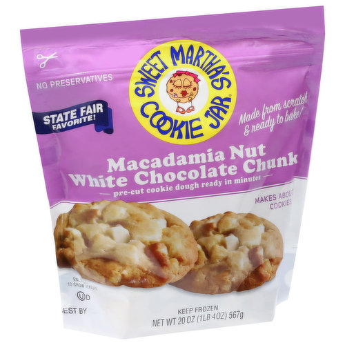 Sweet Martha's Cookie Jar Cookie Dough, Macadamia Nut White Chocolate Chunk