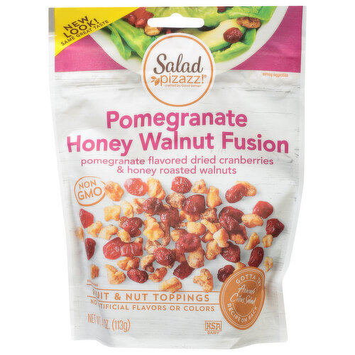 Salad Pizazz! Fruit & Nut Toppings, Pomegranate Honey Walnut Fusion