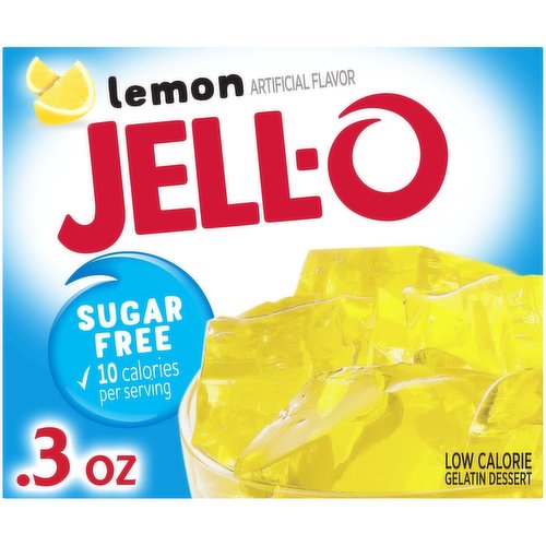 Jell-O Lemon Sugar Free Gelatin Dessert Mix