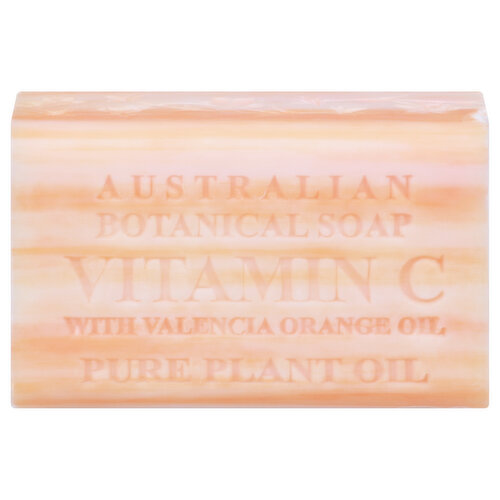 Australian Botanical Soap Soap, Vitamin C with Valencia Orange Oil, Pure Plant Oil