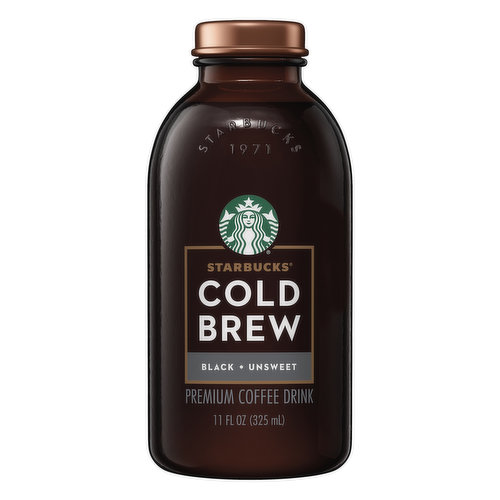 15 calories per bottle. Super-smooth cold brew coffee. We started with a premium blend of beans specially selected to brew without heat, creating a taste that's smooth with subtle cocoa notes and balanced flavors. starbucks.com/social-impact. Committed to 100% ethical coffee sourcing in partnership with conservation international. starbucks.com/social-impact. Please recycle.