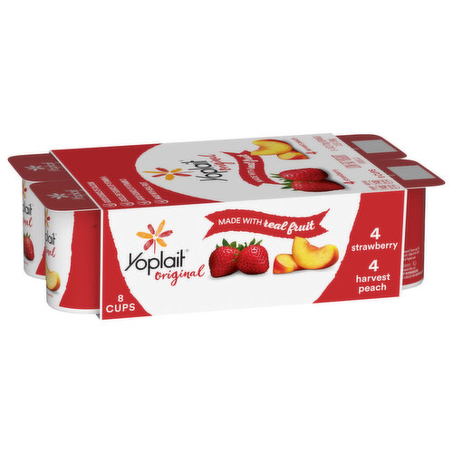 Yoplait Original Low Fat Strawberry/Harvest Peach Yogurt
