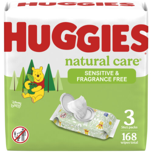 Huggies Natural Care Wipes, Sensitive & Fragrance Free, Disney Baby