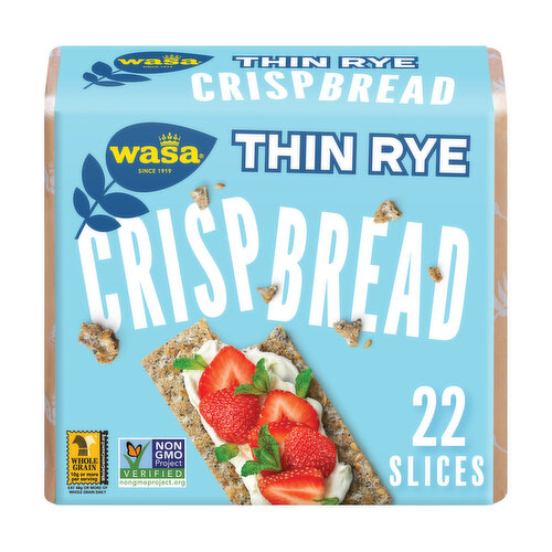 Wasa Thin Rye Swedish Style Crispbread Crackers