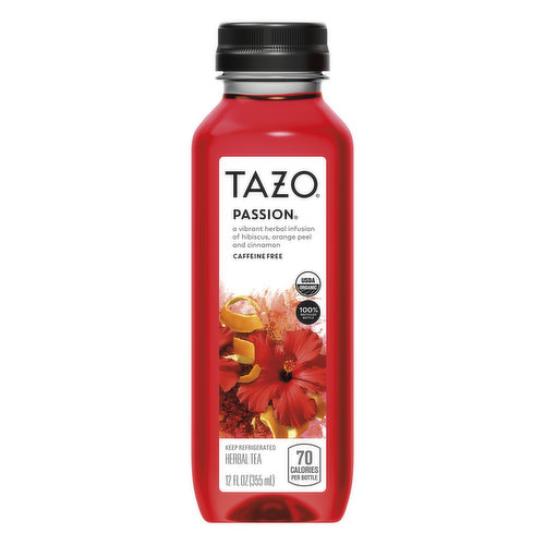 Tazo Passion Herbal Tea, Organic, Caffeine Free