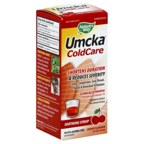 Nature's Way Cold Relief Syrup, Cherry Flavored, Umcka