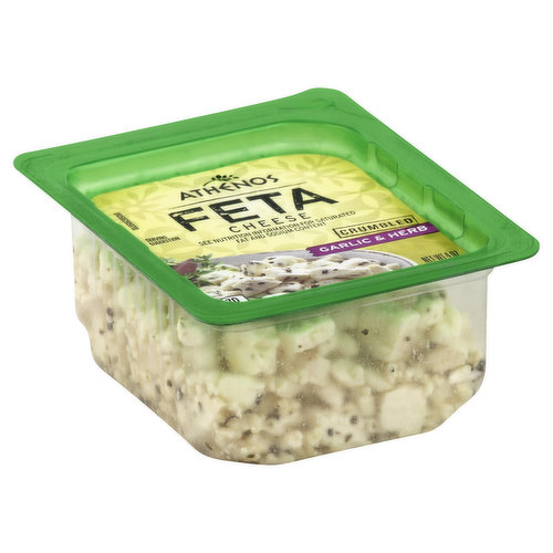 Athenos Crumbled Cheese, Feta, Garlic & Herb