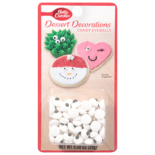 Use Betty Crocker dessert decorations to decorate your favorite desserts and fun treats. Perfect for a batch of cupcakes, cookies or brownies.