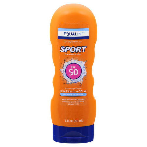 Equaline Sport Sunscreen Lotion, Broad Spectrum SPF 50