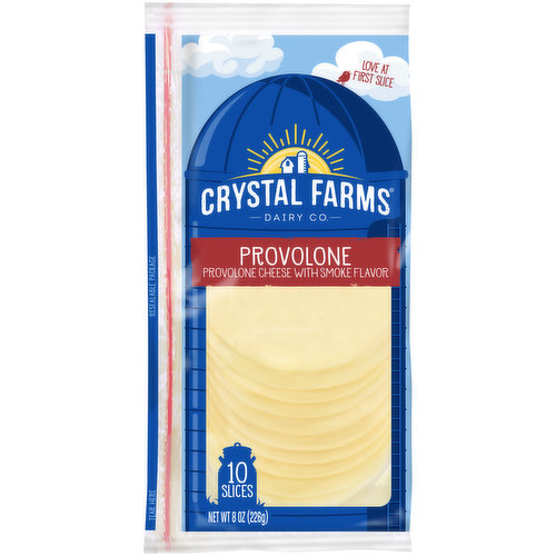 Crystal Farms Provolone Cheese Slices
