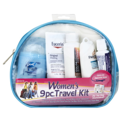 Convenience Kits Travel Kit, Women's, 9 Pc.