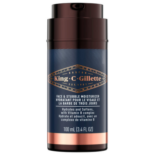 King C Gillette Face & Stubble Moisturizer