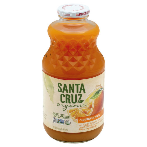 Santa Cruz Organic 100% Juice, Orange Mango