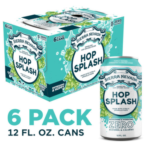 Sierra Nevada Hop Water, Hop Splash Sparkling Hop-Infused Water