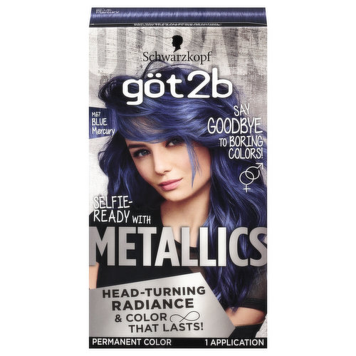 Got2b  Metallics Permanent Hair Color, Blue Mercury M67
