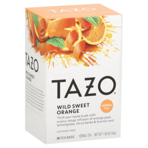 Tazo Herbal Tea, Wild Sweet Orange, Bags