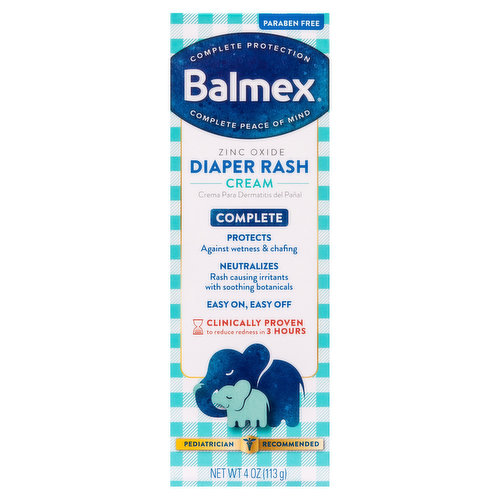Balmex Diaper Rash Cream, Complete