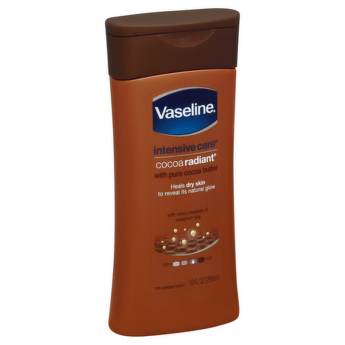 Vaseline Intensive Care Lotion, Non-Greasy, Cocoa Radiant