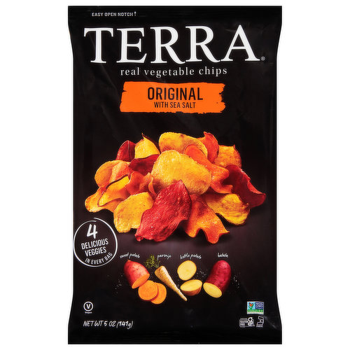 Terra Vegetable Chips, Real, Original with Sea Salt