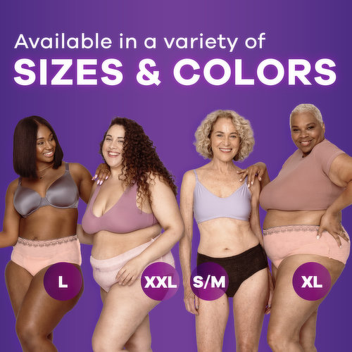 PURPLE XXXL FOR Women Incontinence Leakproof Underwear,Leak Proof