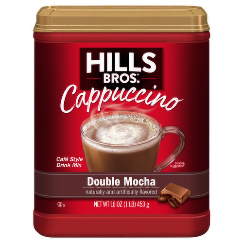 Hills Bros. Cappuccino Drink Mix, Double Mocha, Cafe Style