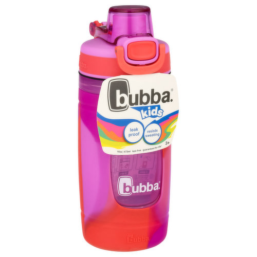 Bubba Flo Mized Berry with Watermelon & Wild Berry Kids Water Bottle, 16  Oz.