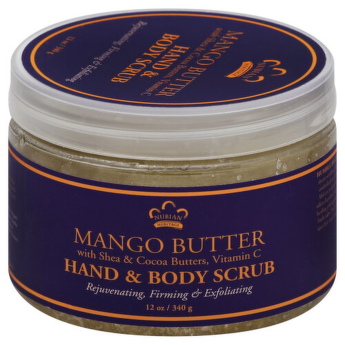 Nubian Heritage Hand & Body Scrub, Mango Butter