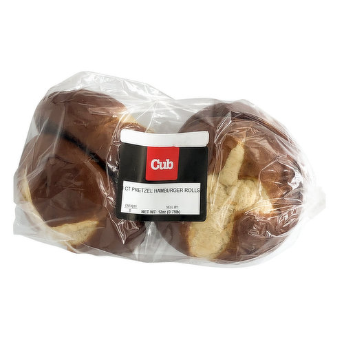 Cub Bakery Pretzel Hamburger Bun