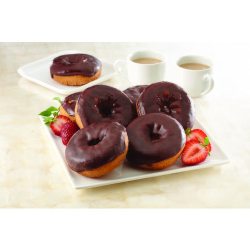 Cub Bakery Iced Chocolate Cake Donuts,
8 Count