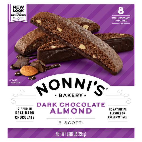 Nonni's Biscotti, Dark Chocolate Almond
