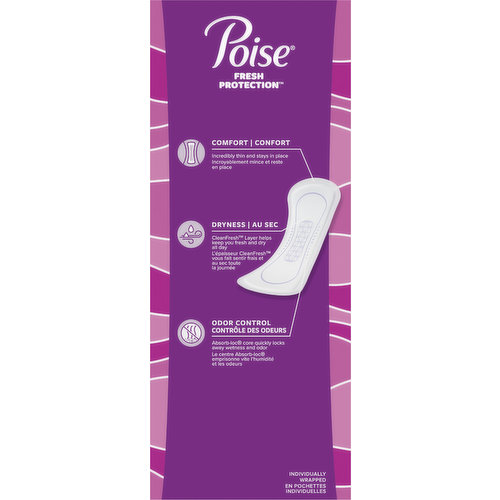 Poise Microliners Incontinence Liners - Lightest Absorbency - Long