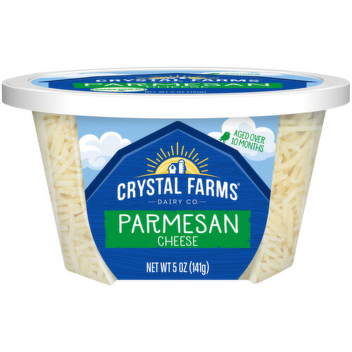 Crystal Farms Cheese, Parmesan, Shredded