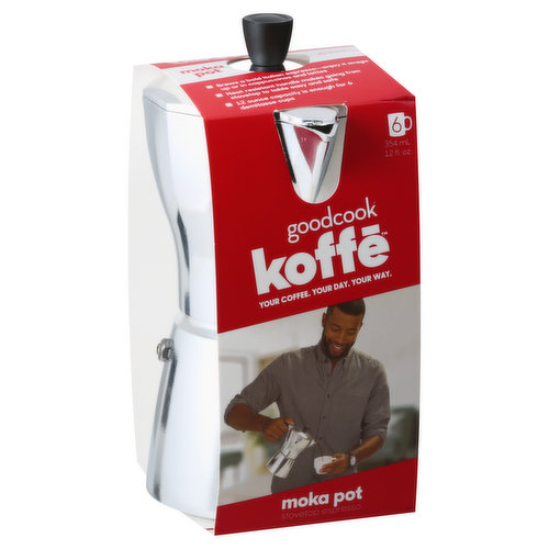 Goodcook Koffe Moka Pot, Stovetop Espresso