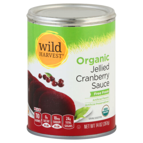 Wild Harvest Cranberry Sauce, Organic, Jellied