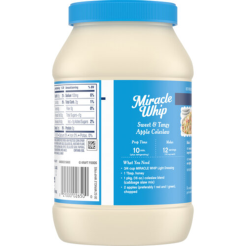 Miracle Whip Reduced Sodium Mayo-Like Dressing, 30 fl oz - Foods Co.
