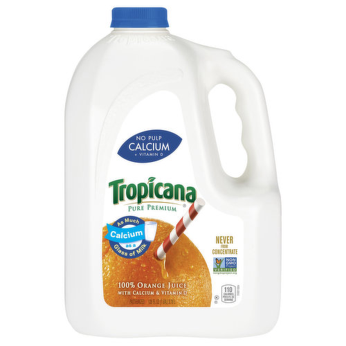 Tropicana 100% Juice, with Calcium & Vitamin D, Orange