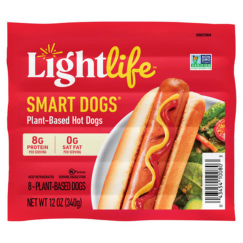 Lightlife Smart Dogs Hot Dogs, Plant-Based